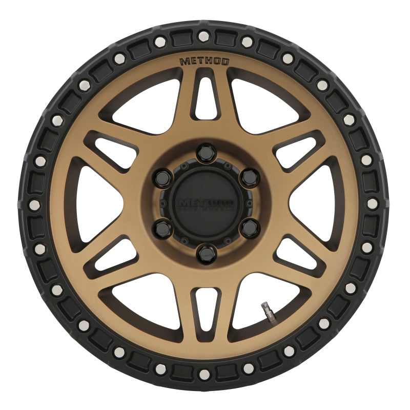Method MR312 17x8.5 0mm Offset 6x5.5 106.25mm CB Method Bronze/Black Street Loc Wheel.