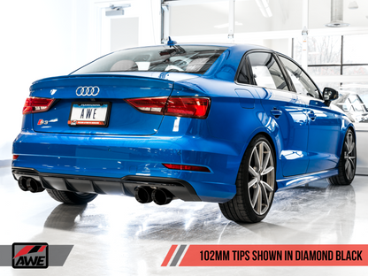 AWE Tuning SwitchPath Catback Exhaust - Black Diamond 102MM Tips | 3025-43072
