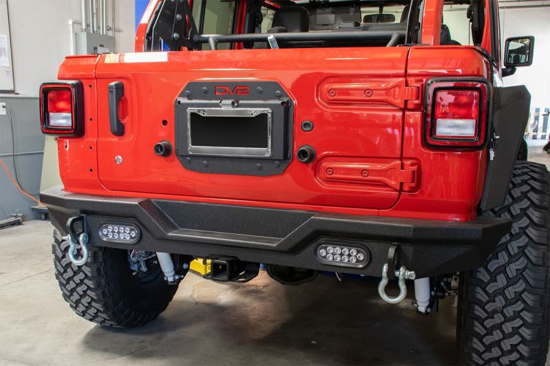 DV8 Offroad 2018+ Jeep Wrangler JL Spare Tire Delete Kit.