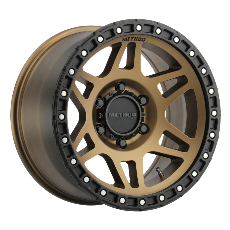 Method MR312 17x8.5 0mm Offset 6x135 87mm CB Method Bronze/Black Street Loc Wheel.