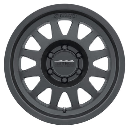 Method MR704 17x8.5 0mm Offset 6x5.5 106.25mm CB Matte Black Wheel.