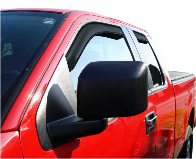 AVS 04-14 Ford F-150 Supercab Ventvisor In-Channel Front & Rear Window Deflectors 4pc - Smoke.