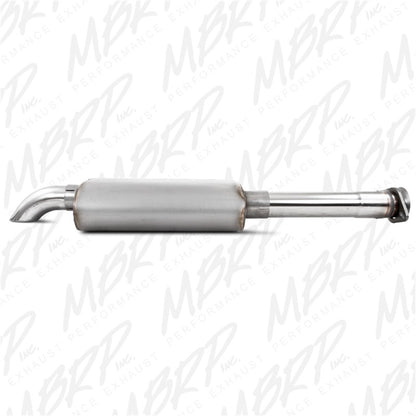 MBRP 00-06 Jeep Wrangler (TJ) Inline-4 2.5L Inline-6 4.0L Cat Back Single Off-Road Turn Down T409 Ex.