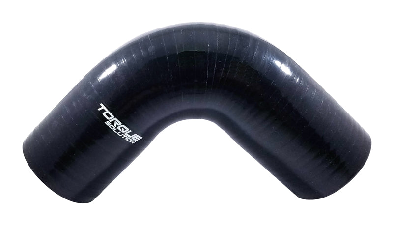 Torque Solution 90 Degree Silicone Elbow: 2.5 inch Black Universal.