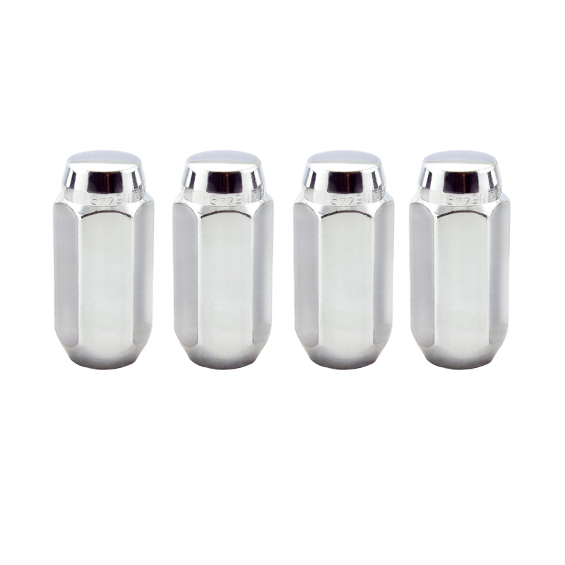 McGard Hex Lug Nut (Cone Seat) M14X1.5 / 22mm Hex / 1.945in. Length (4-Pack) - Chrome.