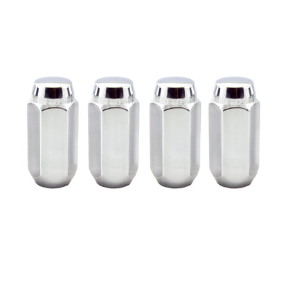 McGard Hex Lug Nut (Cone Seat) M14X1.5 / 22mm Hex / 1.945in. Length (4-Pack) - Chrome.