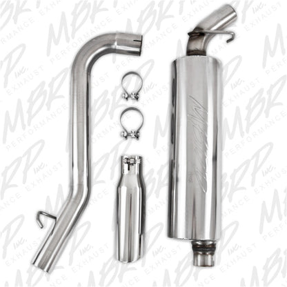 MBRP 1997-1999 Jeep Wrangler (TJ) Inline-4 2.5L Inline-6 4.0L Cat Back Single.
