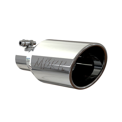 MBRP Universal Tip 4.5 O.D. Angle Rolled End 2.5 Inlet 11in Length - T304.