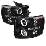 Spyder Chevy Silverado 1500 07-13 Projector Headlights CCFL Halo LED Blk PRO-YD-CS07-CCFL-BK.