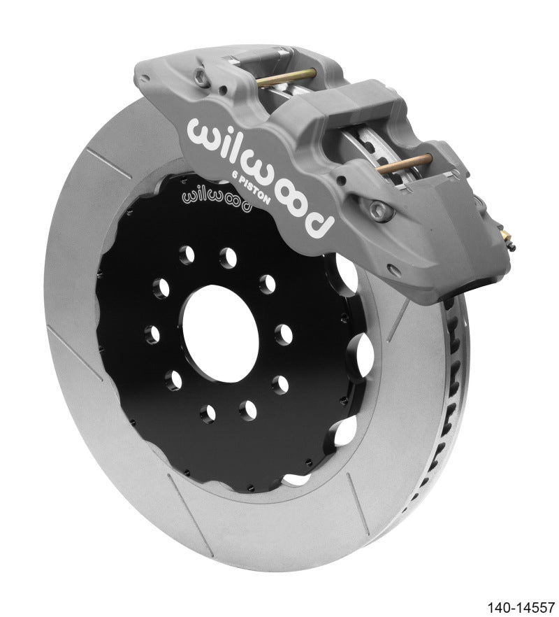Wilwood AERO6 Front Big Brake Race Kit 14.00 Black 96-13 Chevrolet Corvette Z06 (C5/C6) w/o Lines.